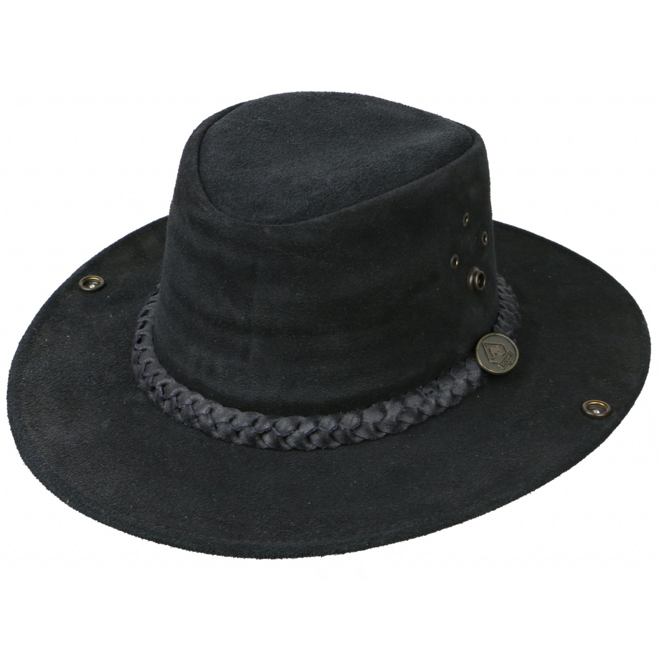 Klobouk kožený Scippis Flinders - černý, S