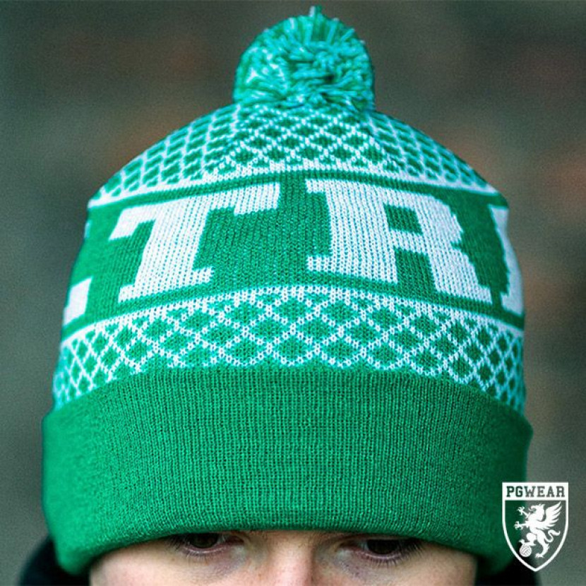 Čepice zimní PGwear Ultras - zelená-bílá