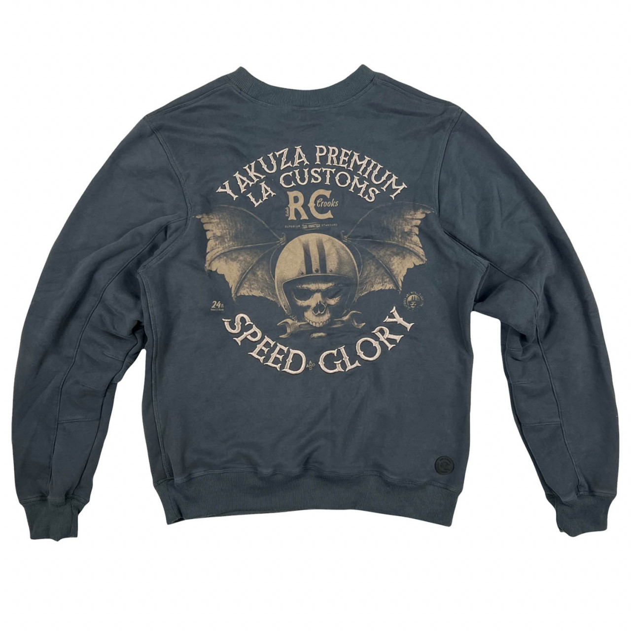 Mikina Yakuza Premium La Customs - tmavě šedá, 3XL