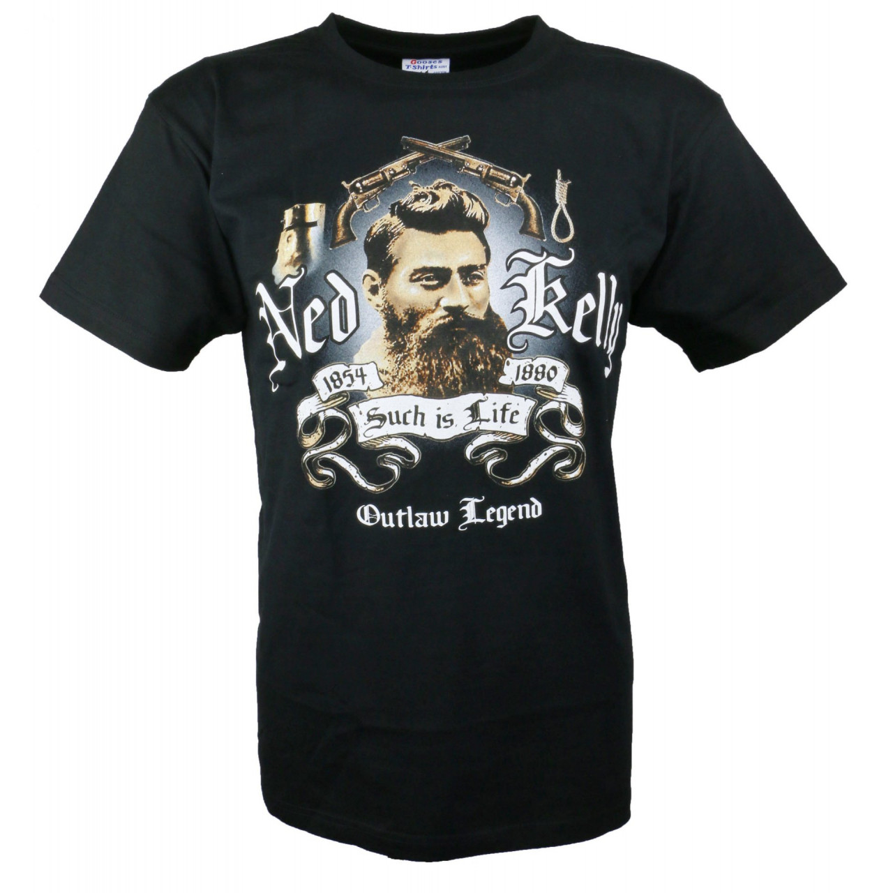 Tričko Gooses Such Is Live Ned Kelly - černé, M
