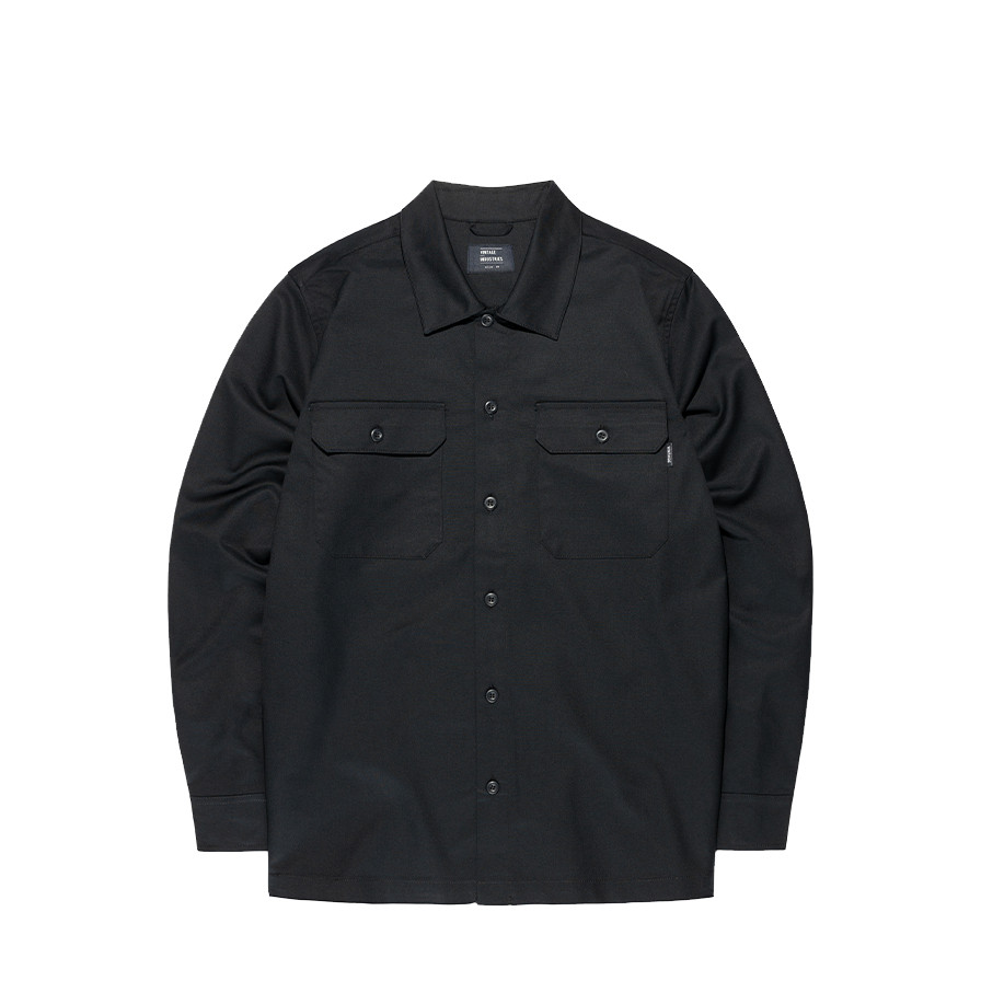 Košile pánská Vintage Industries Harris - černá, XL