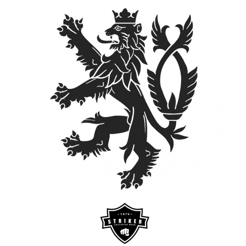 Triko pánské Striker Český lev dvoukombinace - bílé, L