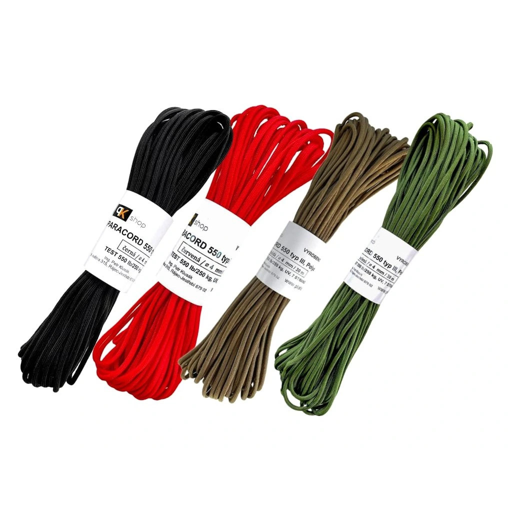 Para lano PKS 550 polyamid 30 m - červené