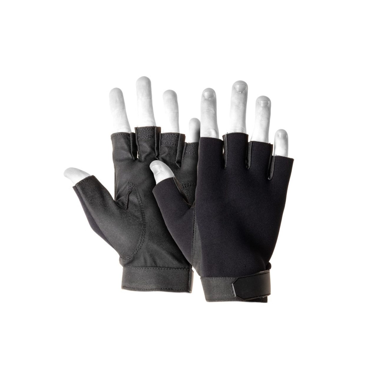 Rukavice bezprsté Invader Gear Half Finger Shooting Gloves - černé, L