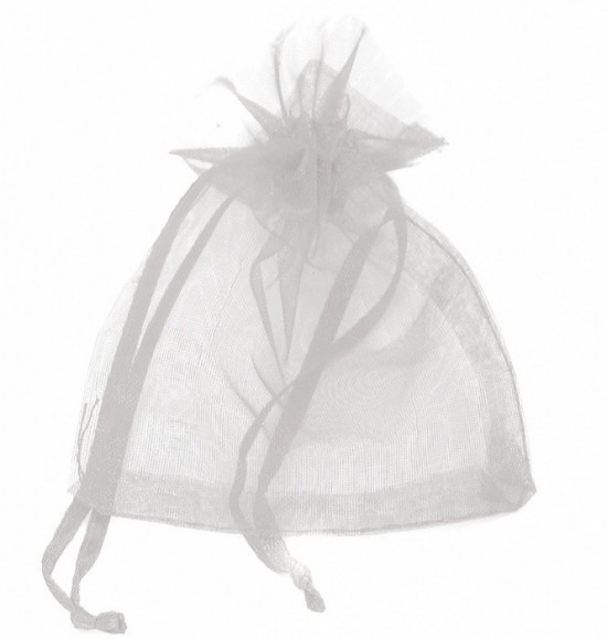 Paper Design Dárkový sáček organza 12 x 17 cm - stříbrná - 9649