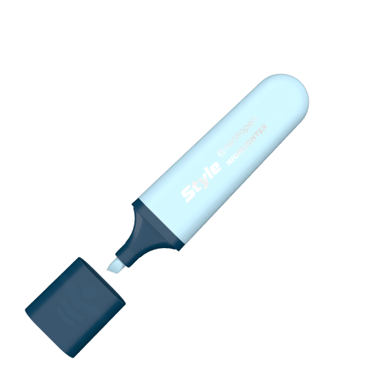 Centropen Zvýrazňovač Style Soft - modrý - 6252/1