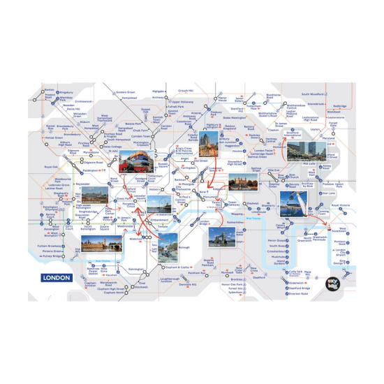 Oxybag Podložka na stůl - London - 60 x 44 cm - 5-90825