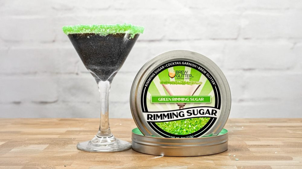 Zelený cukr na okraje koktejlů - Green Cocktail Rimming Sugar - 113 g - Brew Glitter
