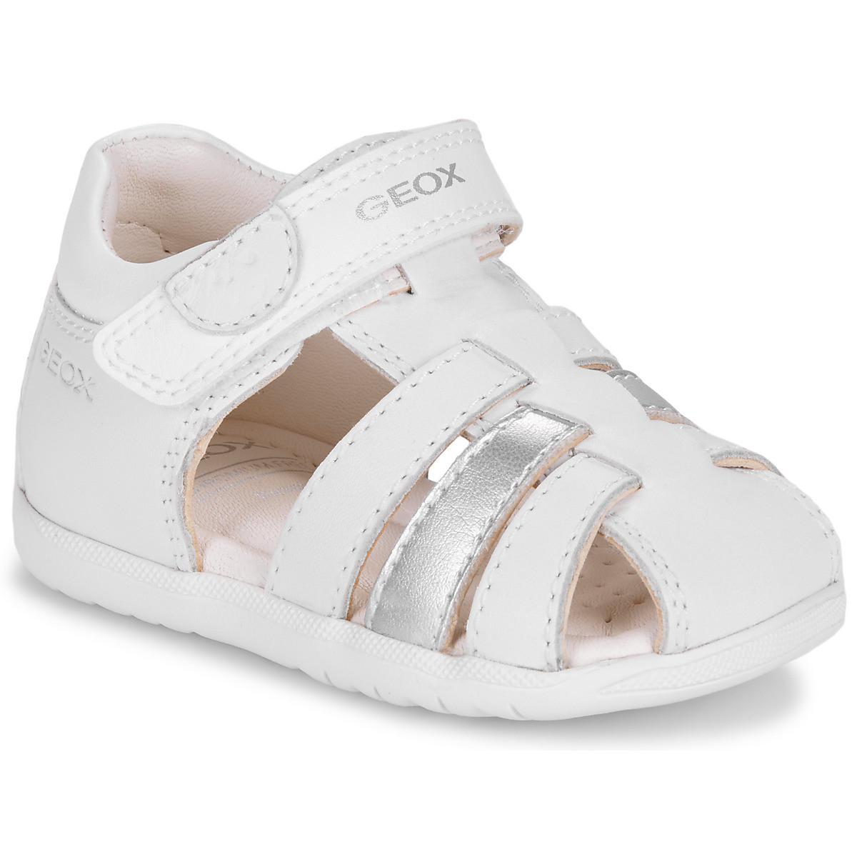 Geox  B SANDAL MACCHIA GIRL  Bílá