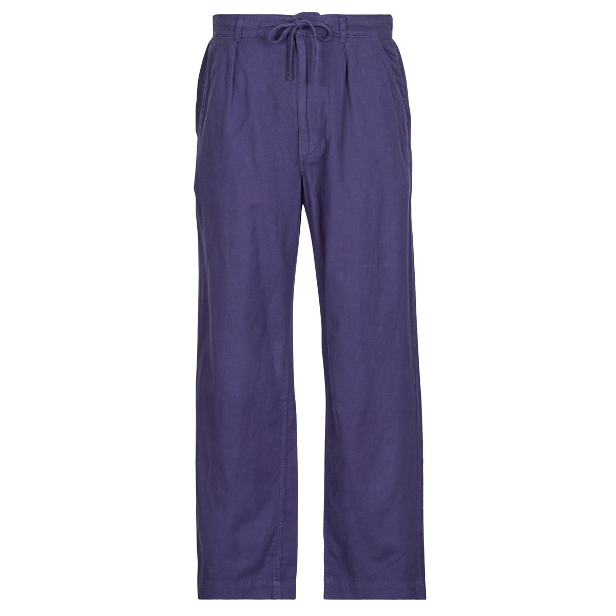 Polo Ralph Lauren  PANTALON FLUIDE EN LIN  Tmavě modrá