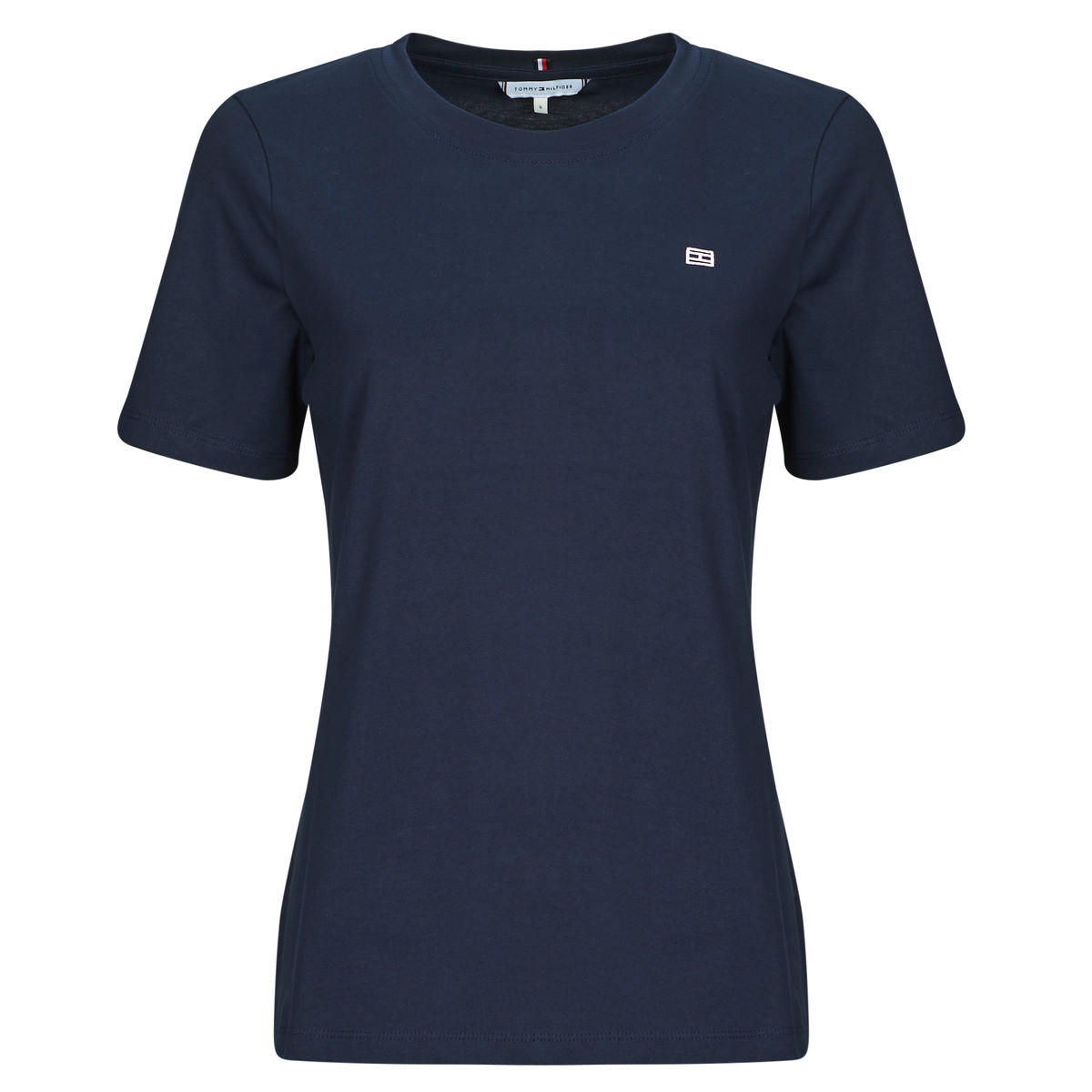 Tommy Hilfiger  REG CONTRAST FLAG SS TEE  Tmavě modrá