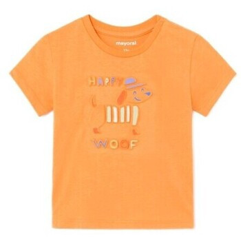 Mayoral  1030 Camiseta m/c embossed Naranja  Oranžová