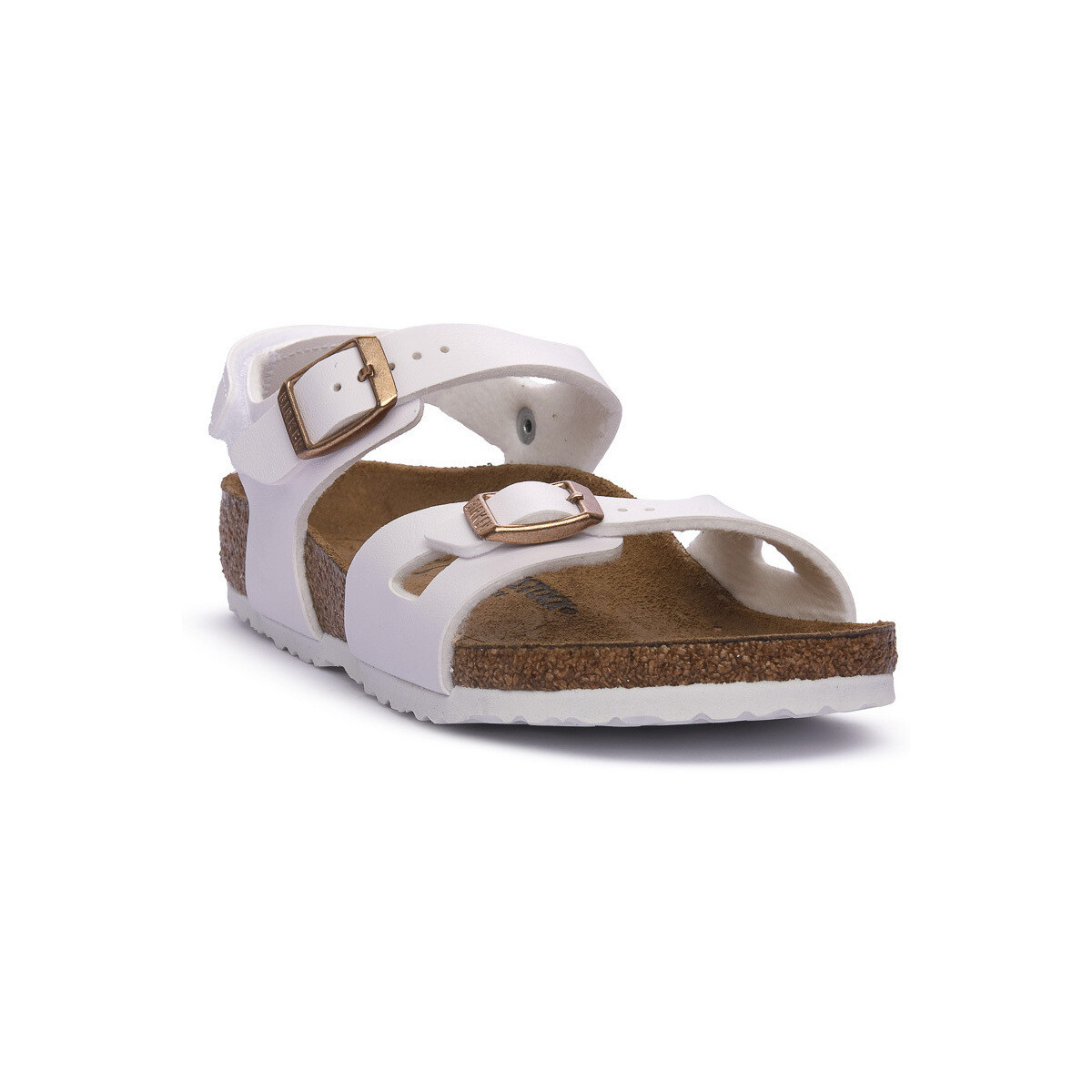 BIRKENSTOCK  RIO HL KIDS WHITE CALZ S  Bílá