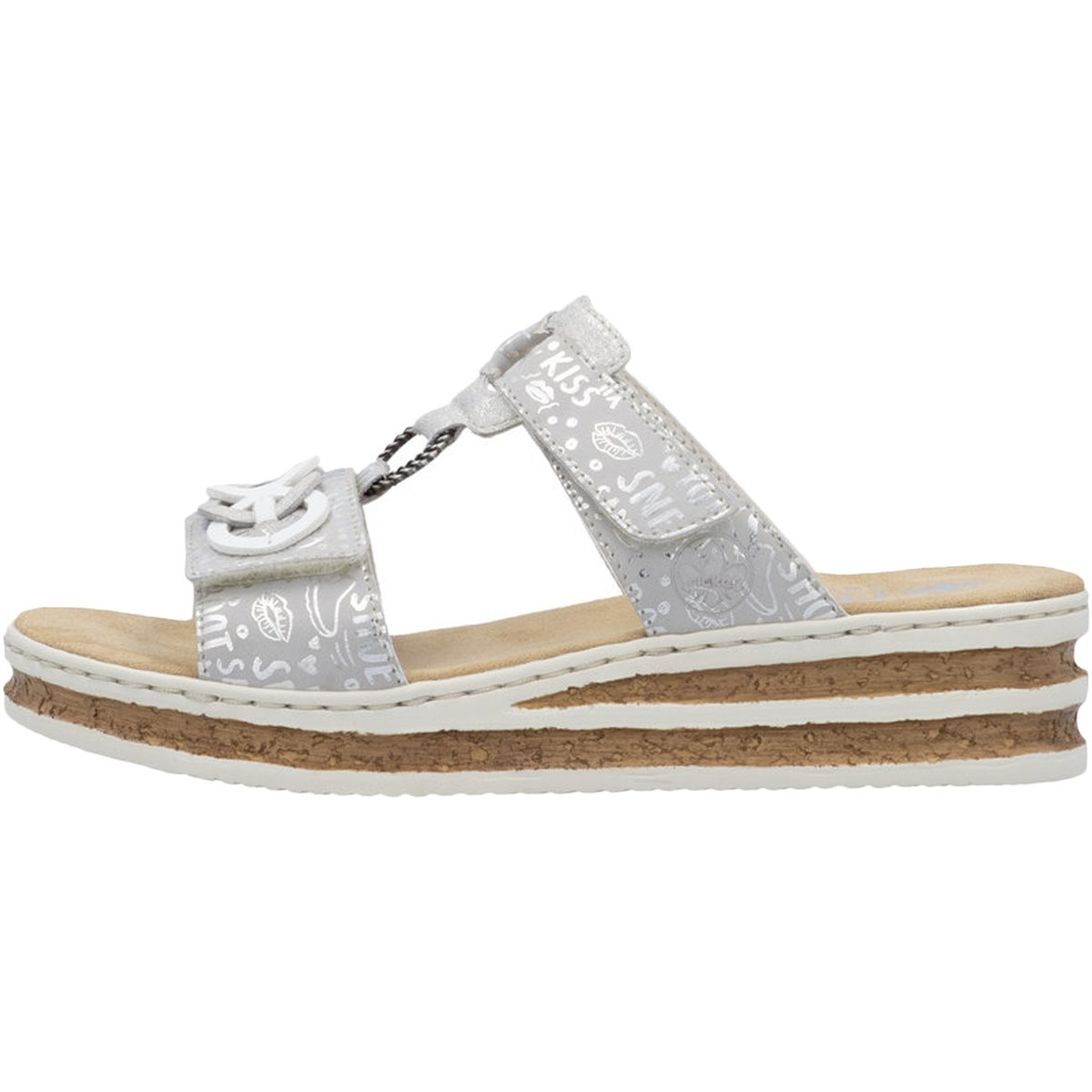 Rieker  62936  Stříbrná