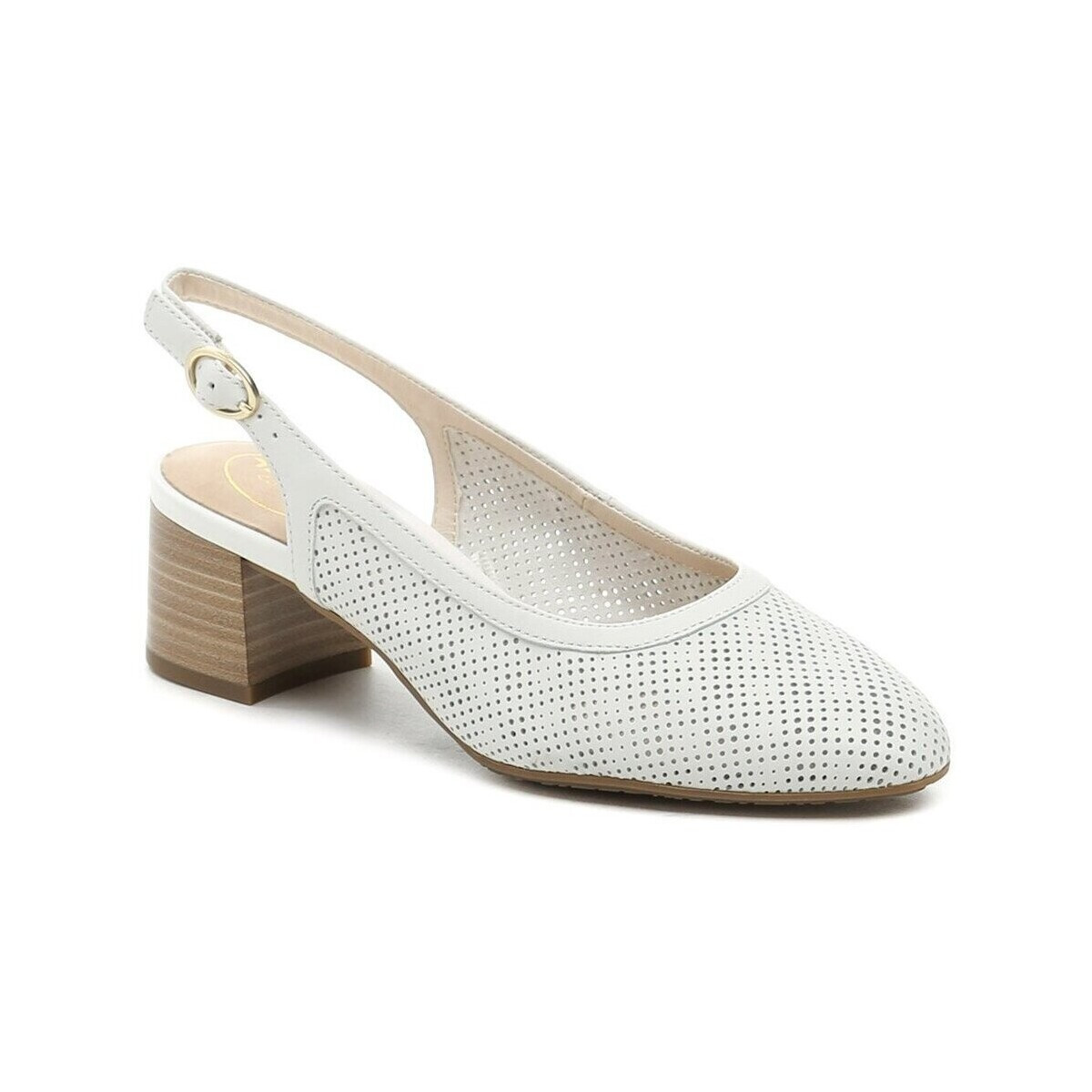 Tamaris  8-89501-42 bílá dámská letní obuv na podpatku  Bílá