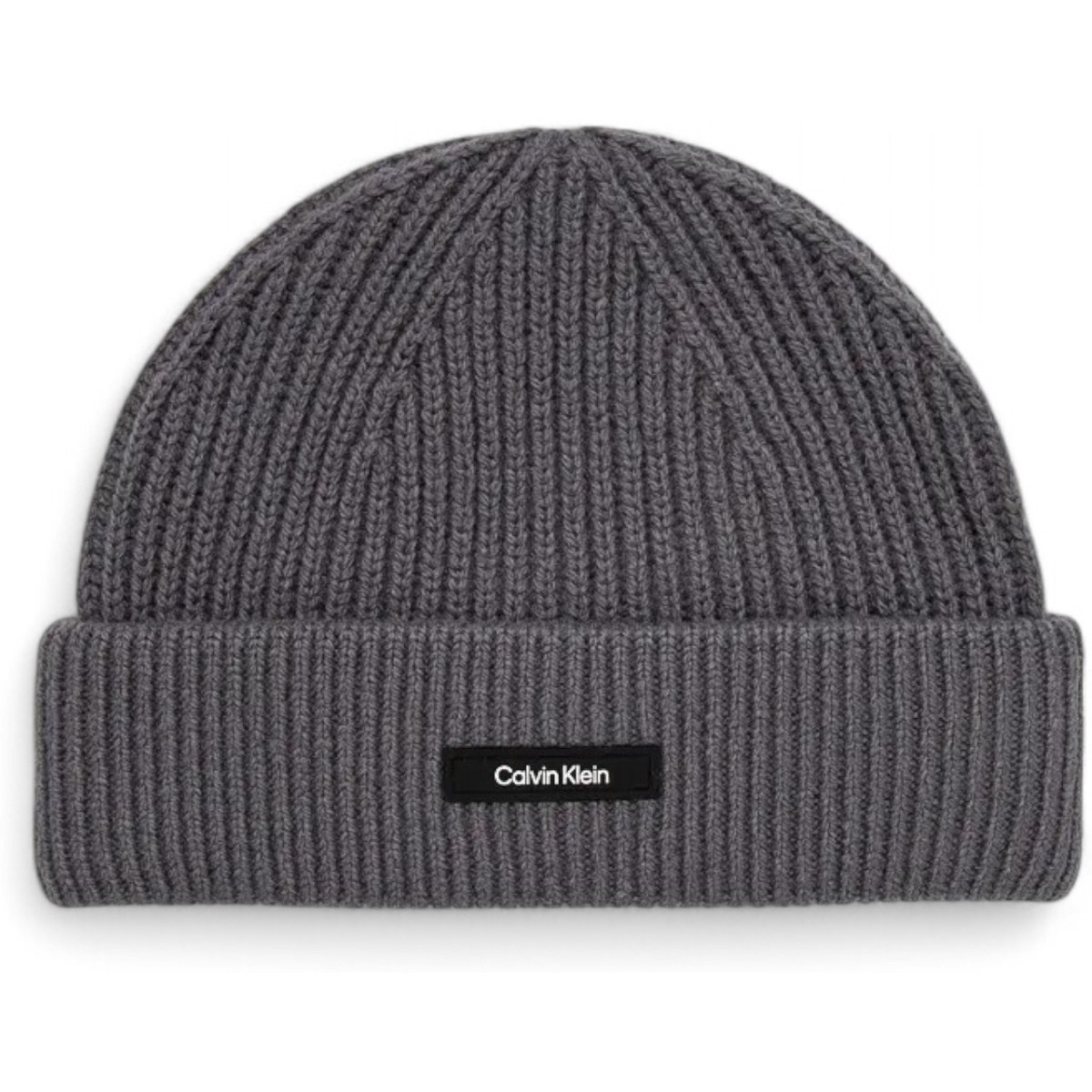 Calvin Klein Jeans  CLASSIC COTTON RIB BEANIE K50K512362  Šedá