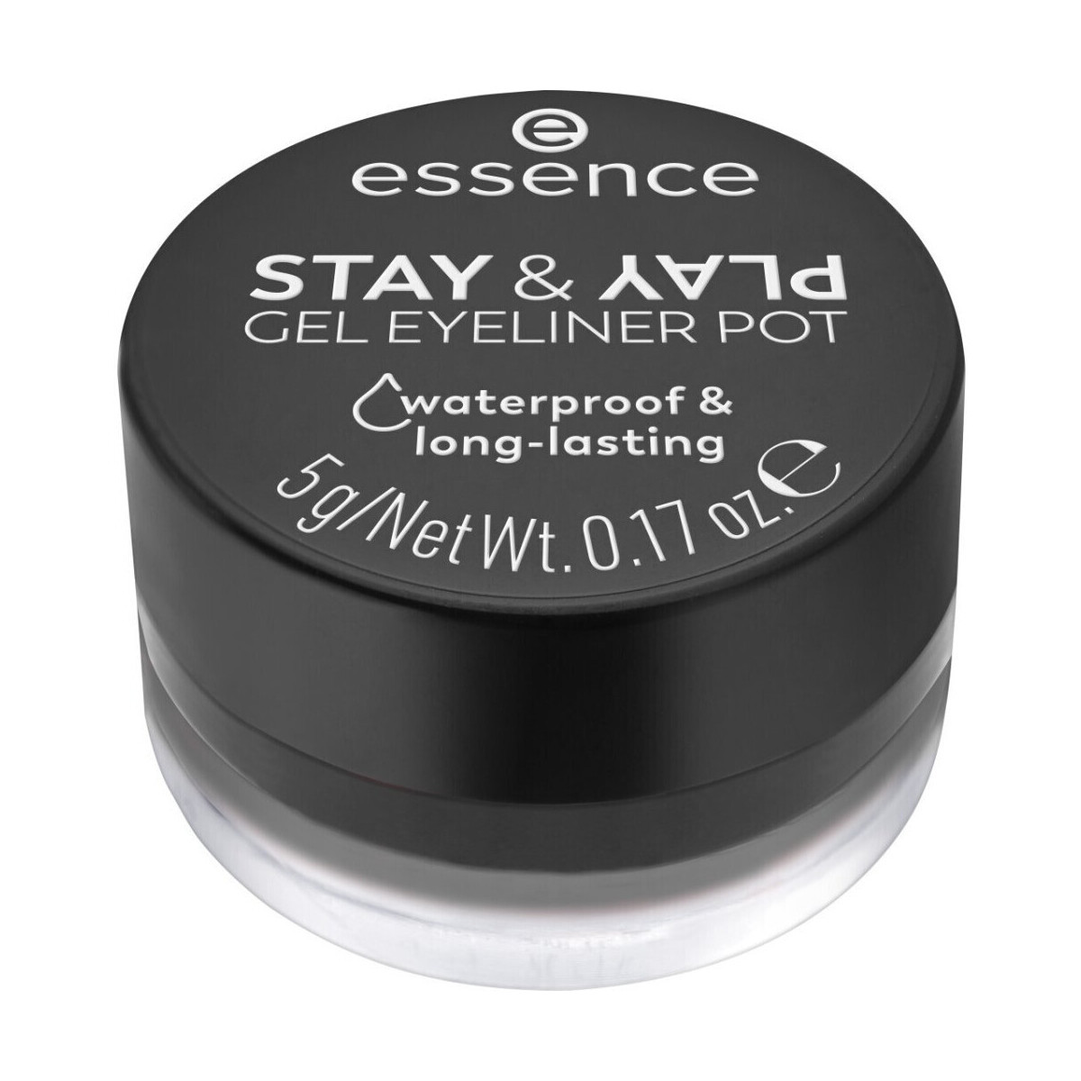 Essence  Eyeliner Gel Pot Stay   Play - 01 Black  Černá