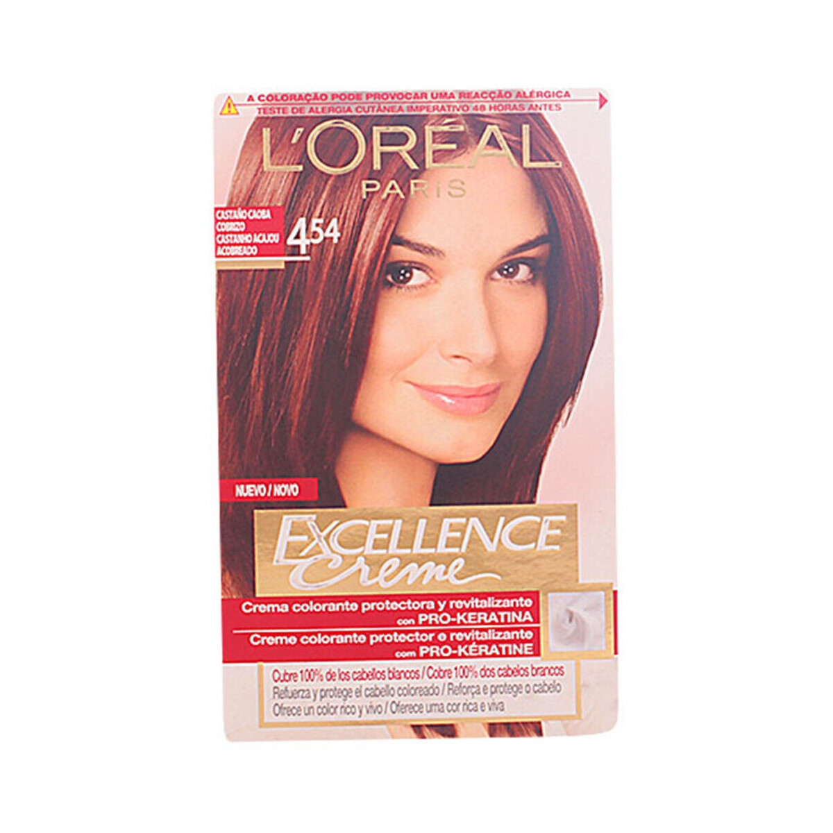 L'oréal  Excellence Cream Hair Color - 4.54 Marron Acajou Cuivre