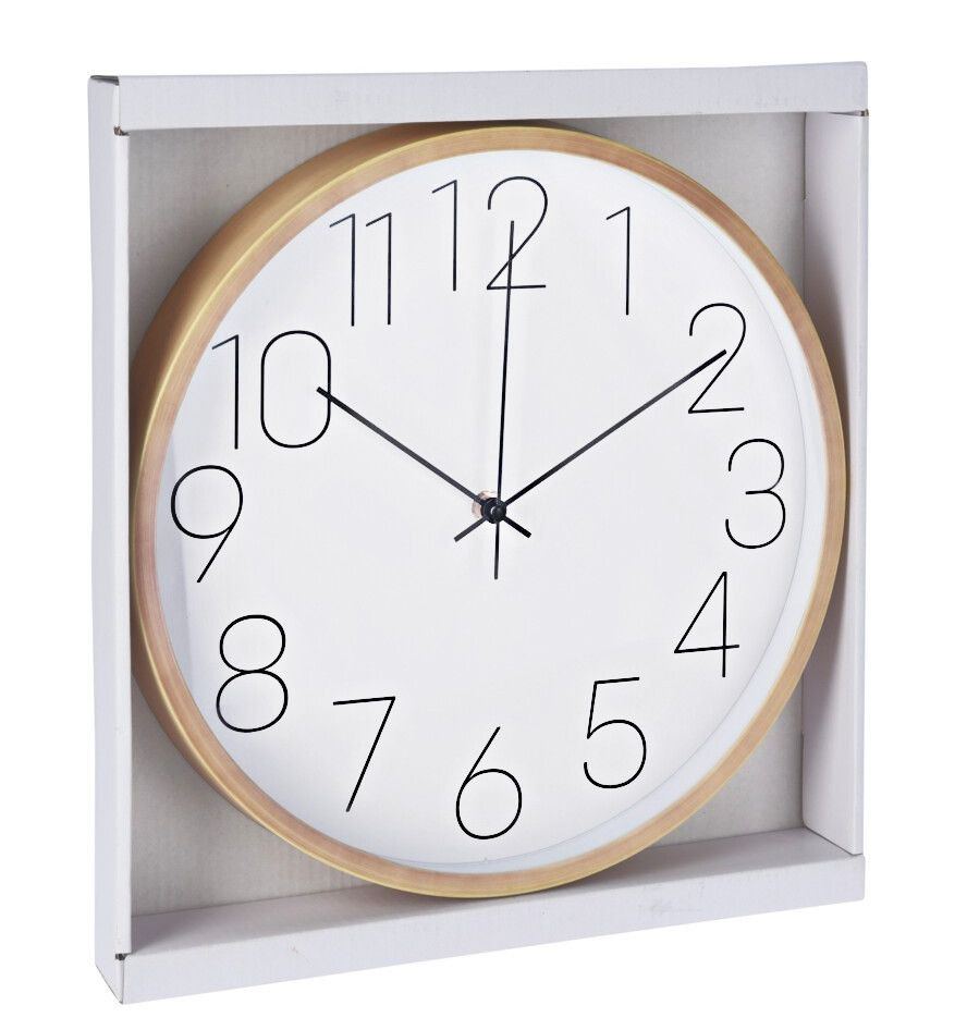 SEGNALE Hodiny nástěnné 30 cm design dřevo KO-837000380