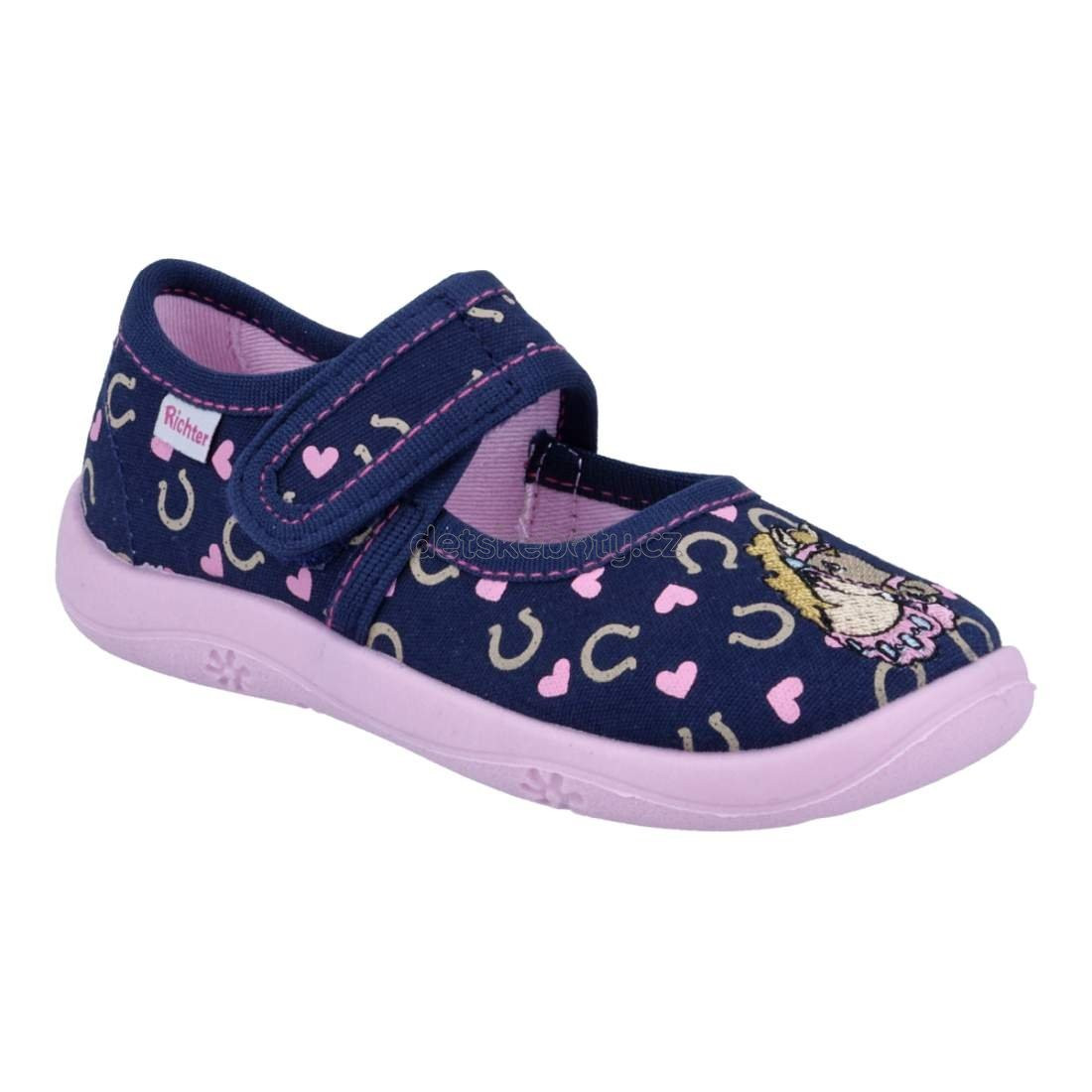 Domácí obuv Richter 9150-1291-6820 Velikost: 26