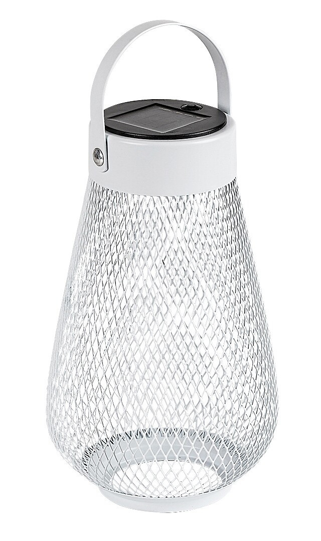 Rabalux Bílá LED solární zahradní lampa Tapolca 0,16W 77176