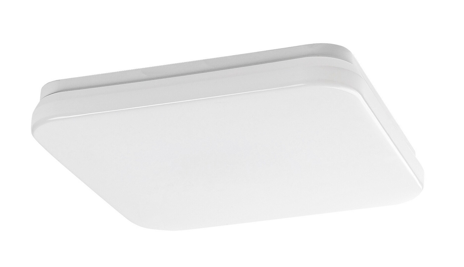 Rabalux Bílé stropní LED svítidlo Lowar hranaté 285x285mm 18W IP44 CCT 77181