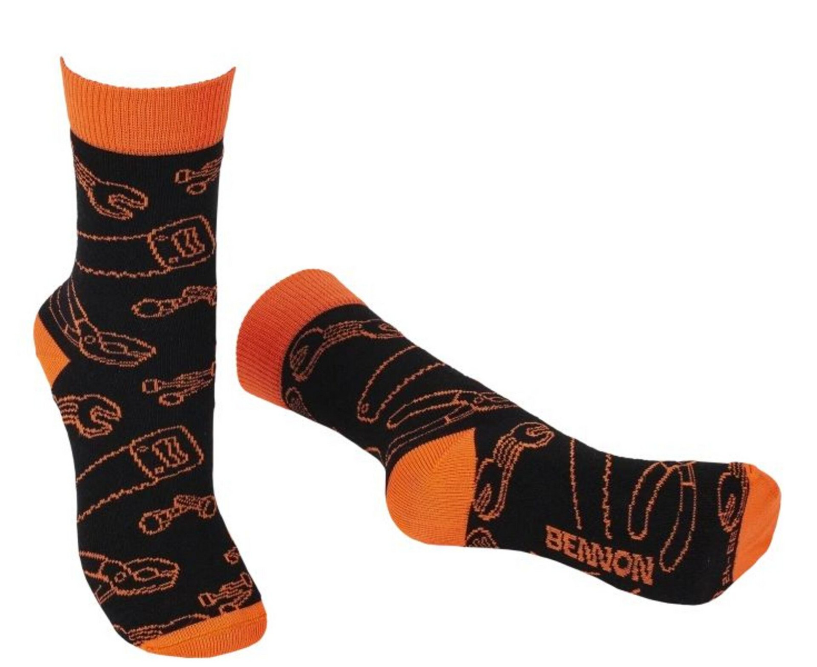 BENNON BENNONKY Tool Socks black/orange Ponožky 42-44 42-43
