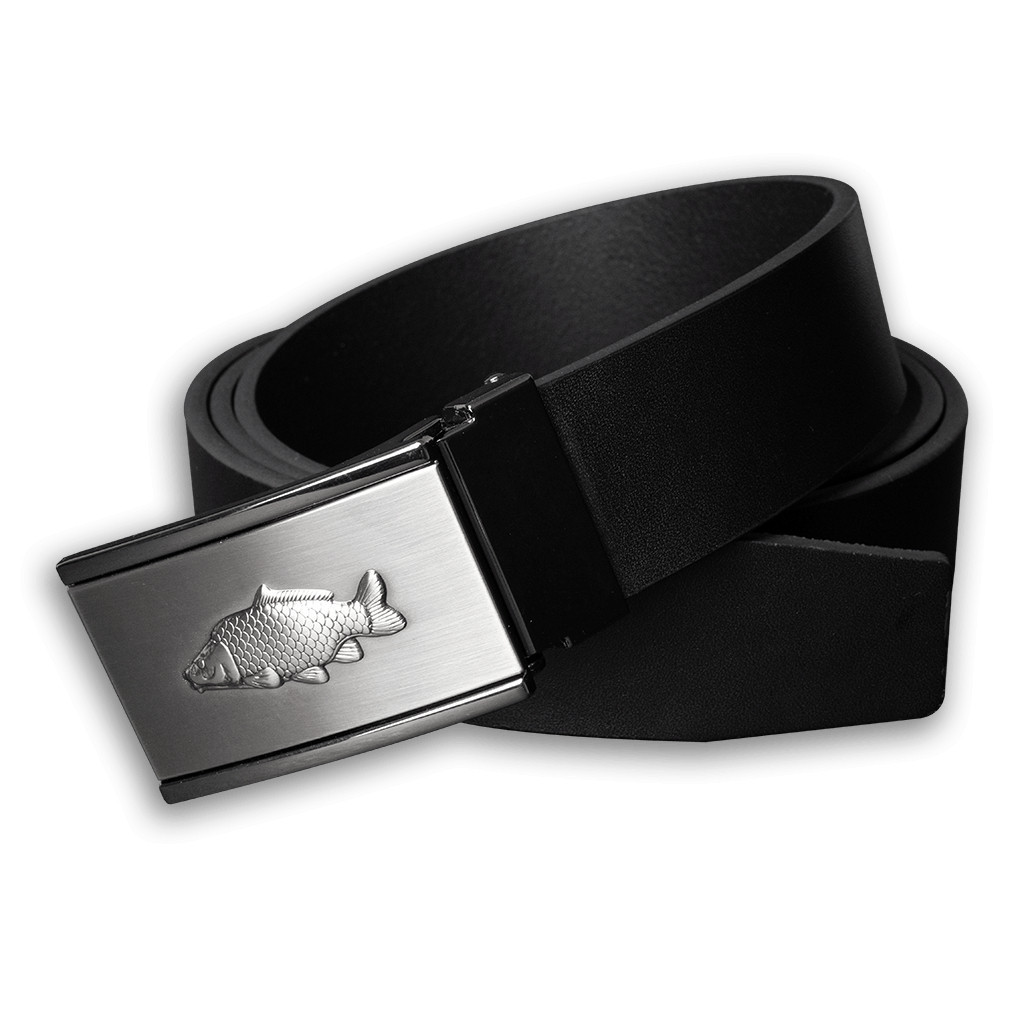 Opasek kožený rybářský Kapr Patina 3,5 cm - černý, 100