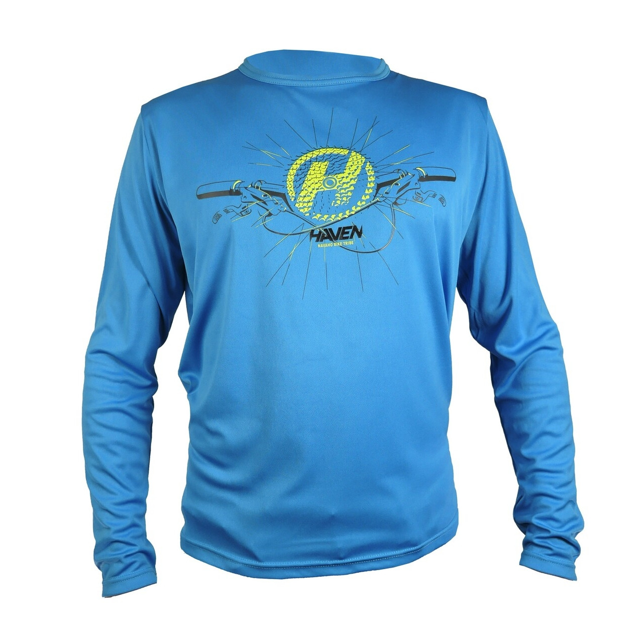 Tričko s dlouhým rukávem Haven Navaho II - modré-zelené, S