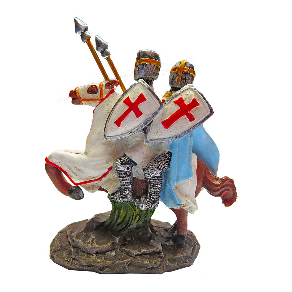 Model Dva templáři na koni - barevný