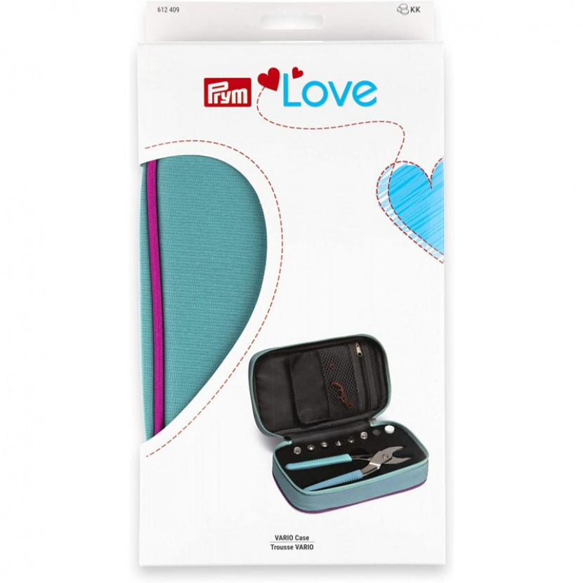 Pouzdro Prym Vario Love na nýtovací produkty - modré