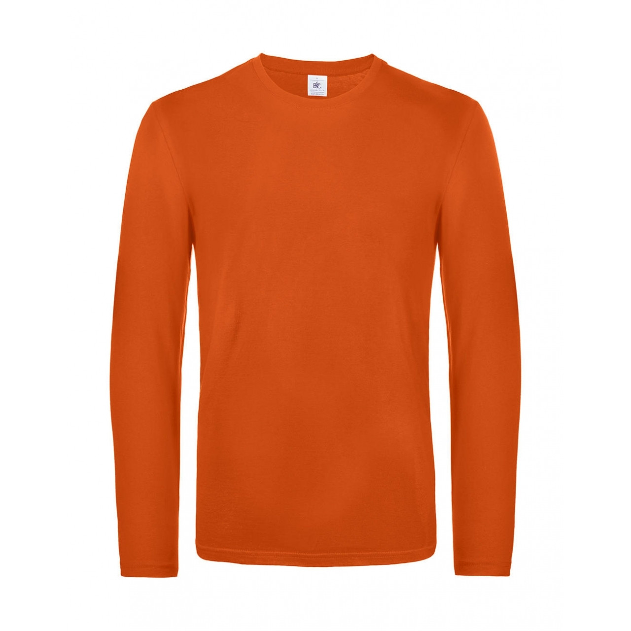 Triko s dlouhým rukávem B&C LSL Ultra - oranžové, S