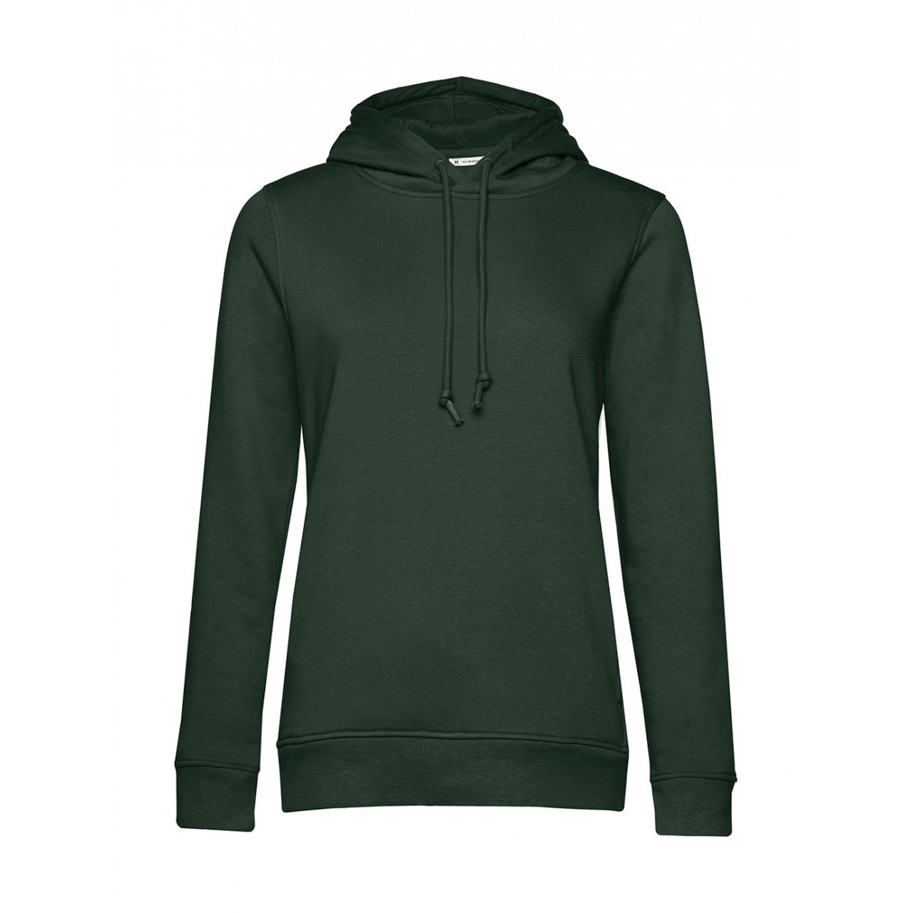 Mikina dámská B&C Organic Inspire Hooded - tmavě zelená, XS