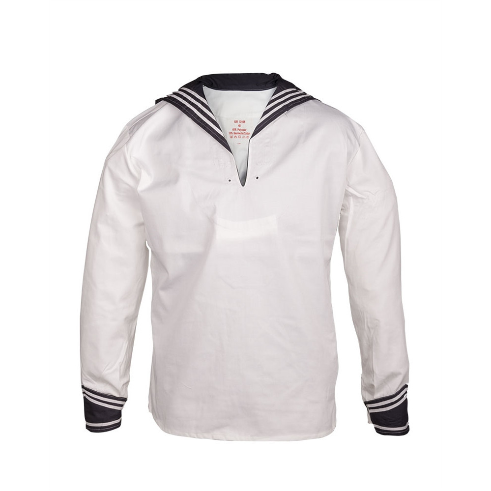 Košile BW Marine s límečkem - bílá-navy, 46