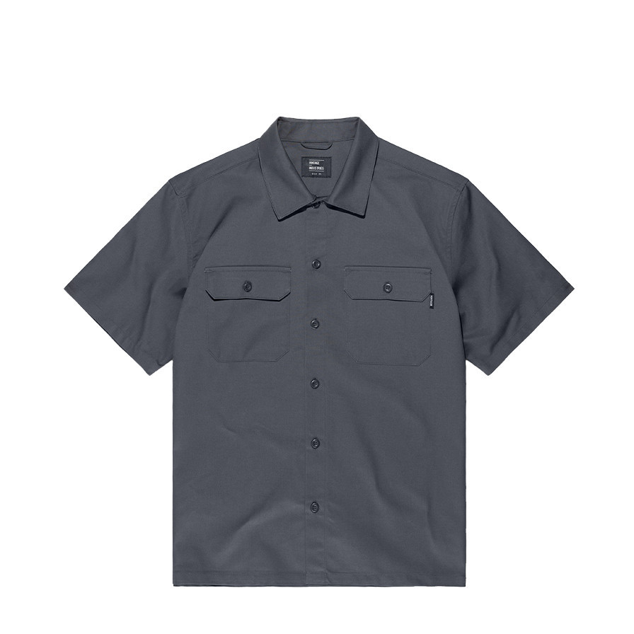 Košile pánská Vintage Industries Dexter - tmavě šedá, XL