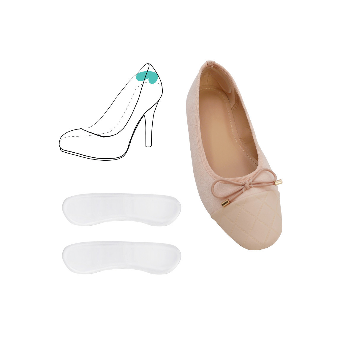 Opora paty HealMed - průhledná