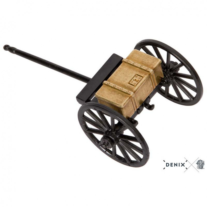 Povoz ke kanonu USA 1857 - šedý-zlatý