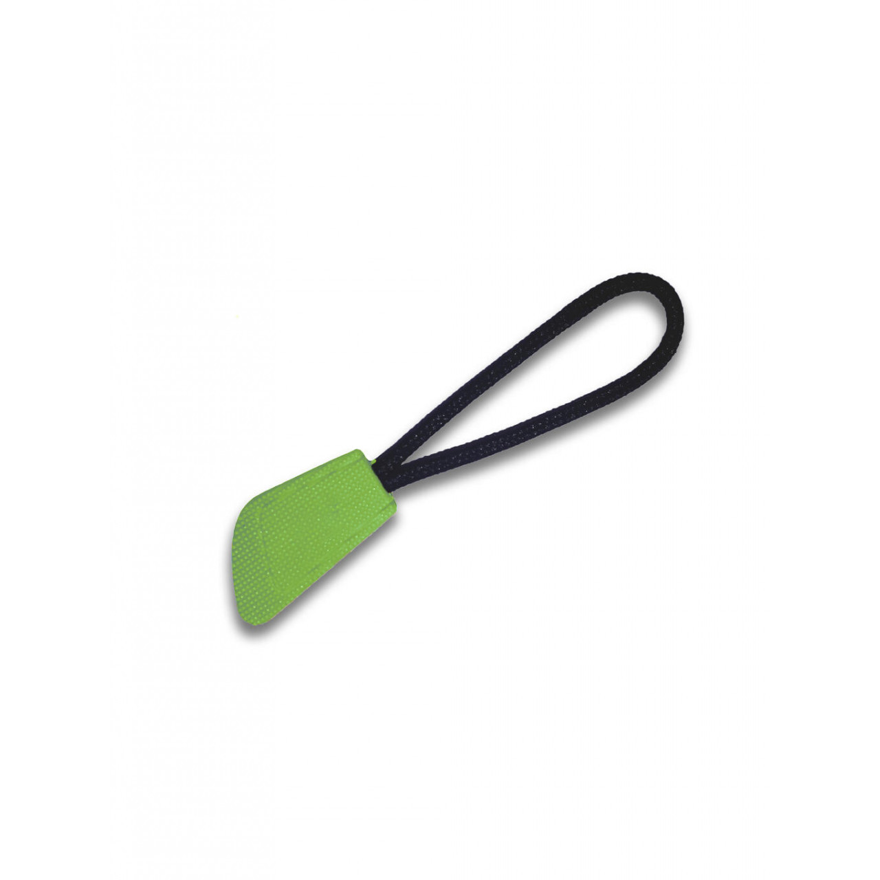 Přívěsek na jezdec zipu (taháček) Result 10 ks - limetkový-černý