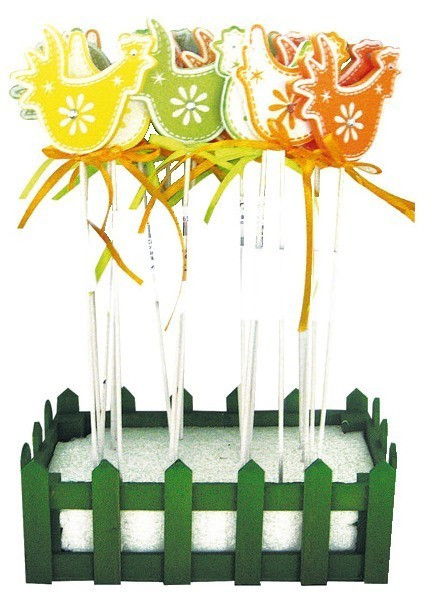 Anděl Zápich - slepička s kamínkem - 8257