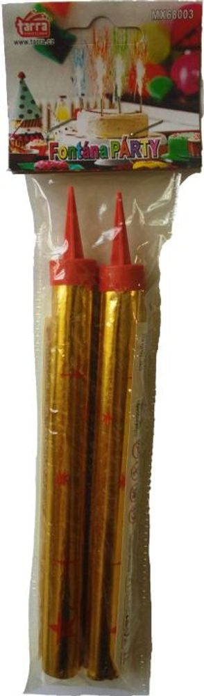 Party fontána na dort 15cm - zlatá 5/60/2 - ČÍNA