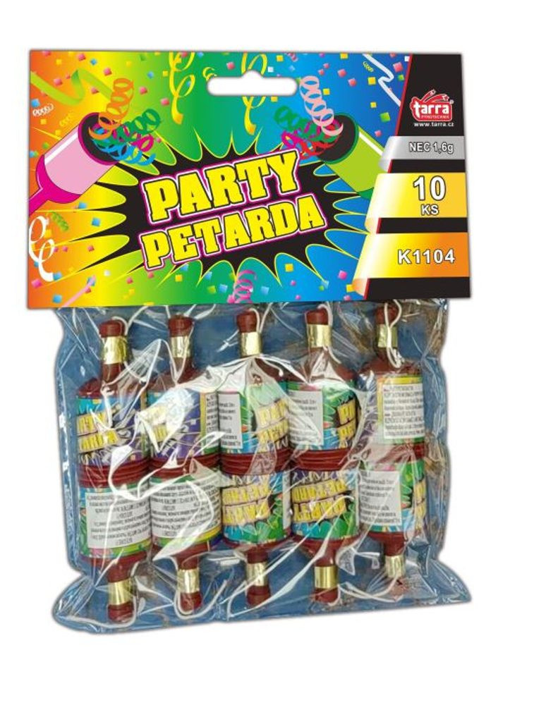 PARTY PETARDA - šampusky - 10 ks - YIWU1