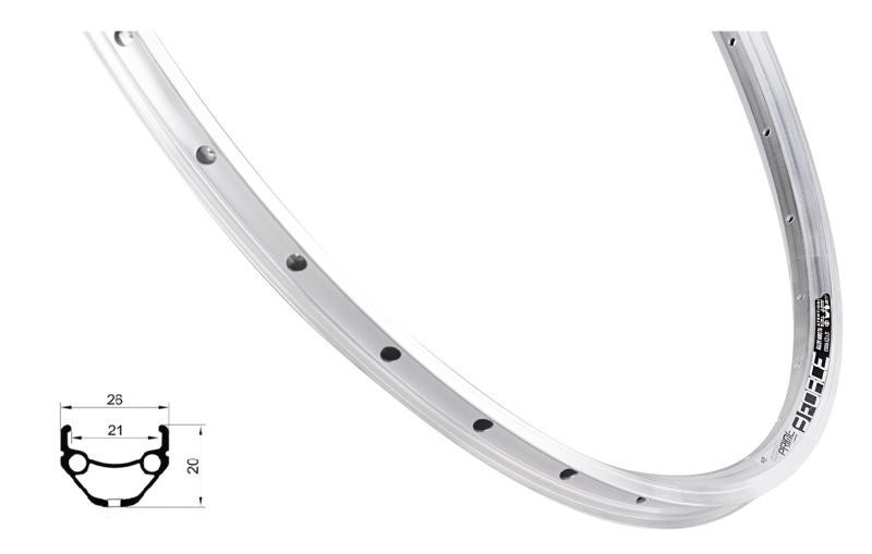 Force Ráfek PRIME 622x21, 32děr, stříbrný