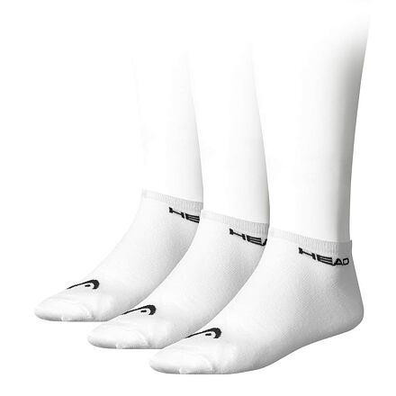 Head Tennis 3P Sneaker sportovní ponožky bílá