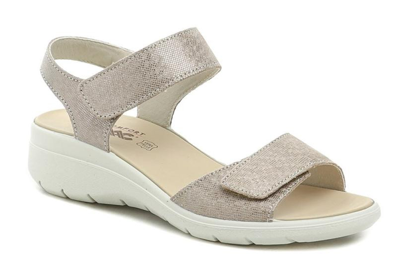 IMAC I3639e41 béžové dámské sandály na klínku