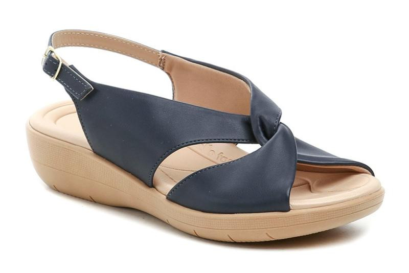 Piccadilly 239015-23 navy dámské nadměrné sandály šíře H