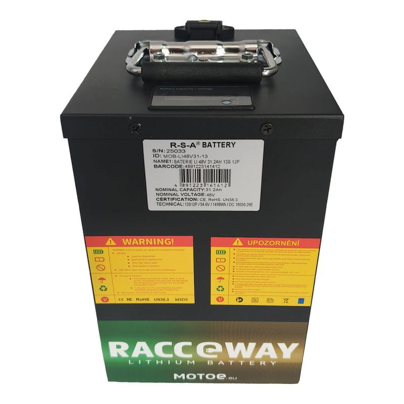 RACCEWAY Baterie Li-48v 31Ah k elektroskútru 13S 12P