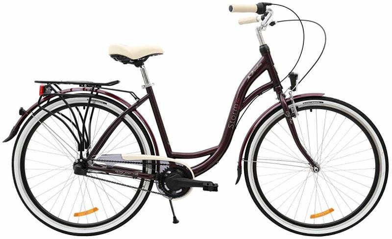 Storm Barcelona 28 3sp. rám 17 palců švestkové city kolo