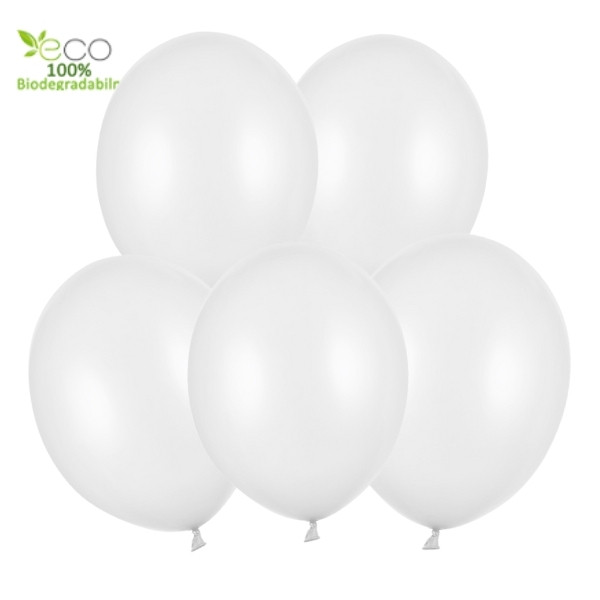 Balonky bílé 5 ks 30 cm