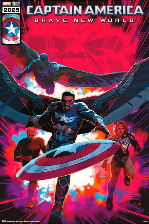 GRUPO ERIK Plakát, Obraz - Captain America: Brave New World - Comic, 61 × 91.5 cm