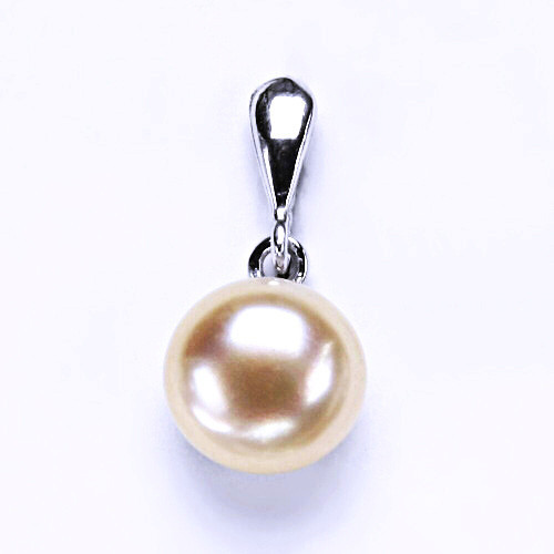 Stříbrný přívěšek s přírodní perlou říční, šperky, P 1298/22 losos